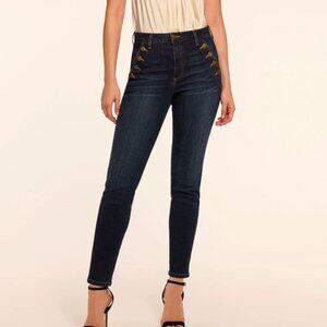 Ramy Brook Helena High-Rise Skinny Jeans – Dark Rinse – Size 25